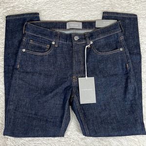 NWT Everlane The Mid-Rise Skinny Jean Dark Indigo Wash 28 Ankle